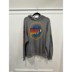 Aviator Nation Relaxed Pullover Hoodie Size L